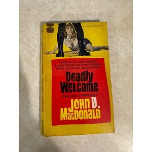 Deadly Welcome John D MacDonald Vintage Fawcett Gold Medal Paperback d1659 1959